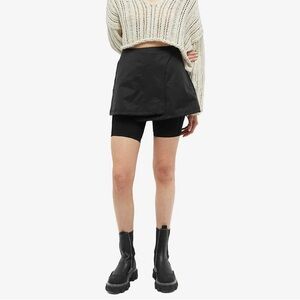 NWT Open YY (TheOpen Product) Ssense Layered Skirt Shorts Black Size 1